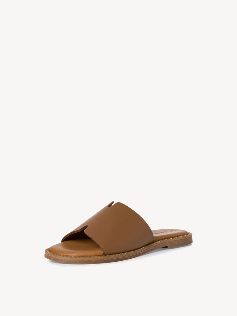 Tamaris Lederpantolette - Braun