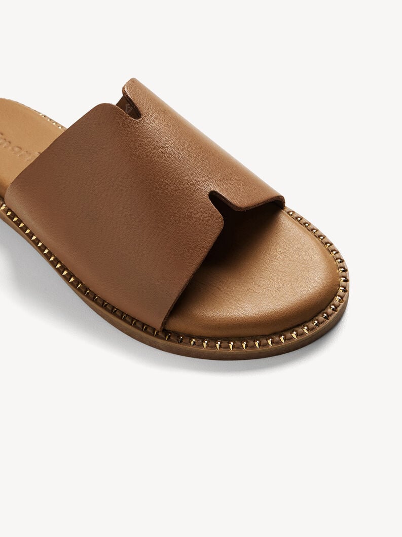 Tamaris Lederpantolette - Braun