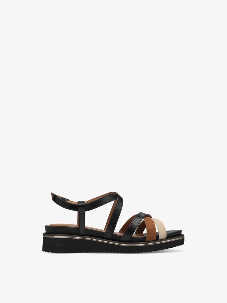 Tamaris Ledersandalette - Schwarz