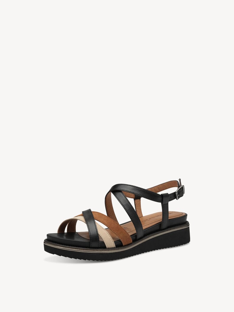 Tamaris Ledersandalette - Schwarz