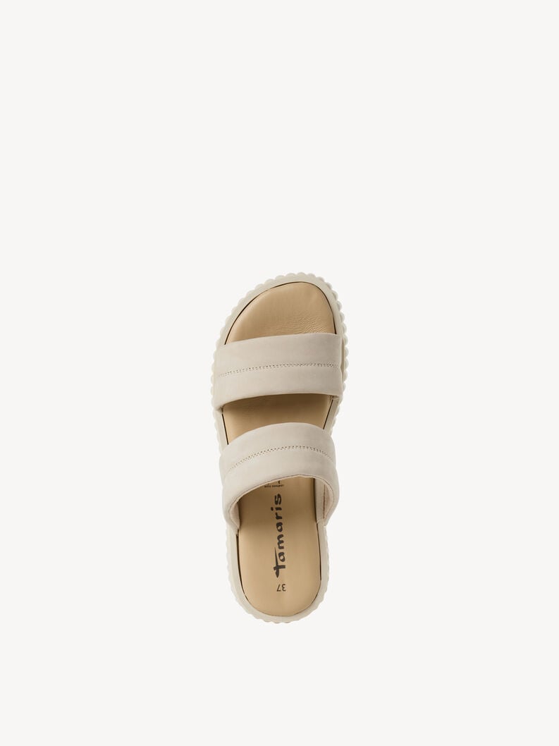 Tamaris Lederpantolette - Beige