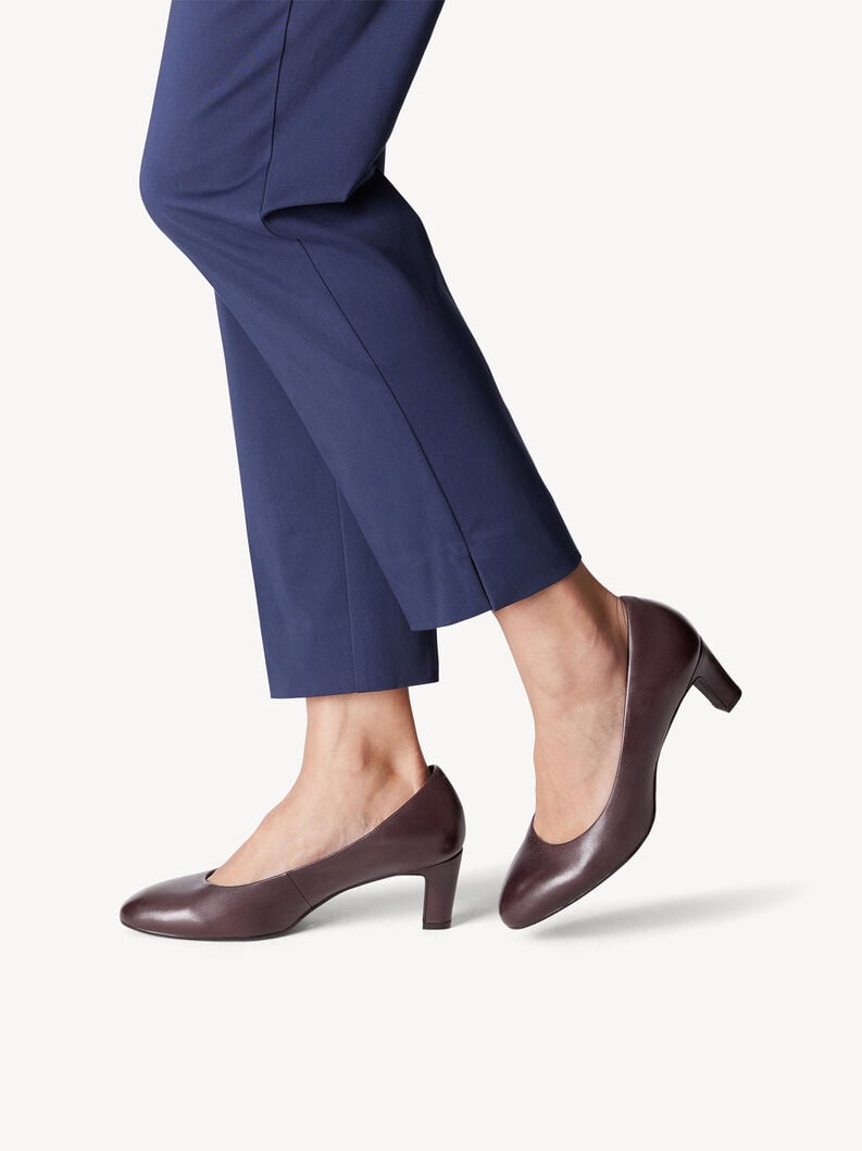 Tamaris Lederpumps - Rot