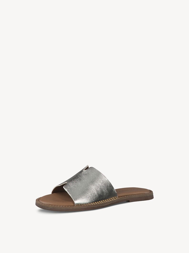 Tamaris Lederpantolette - Gold