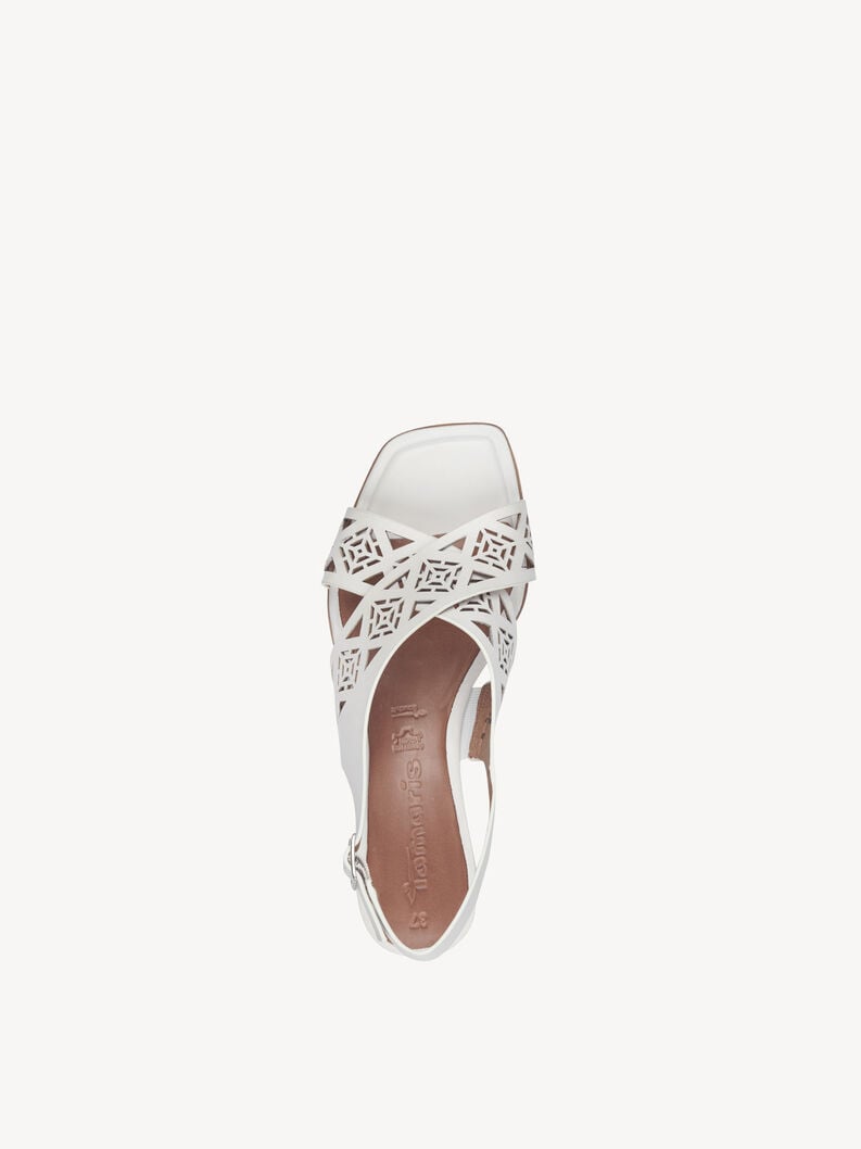 Tamaris Ledersandalette - Weiß