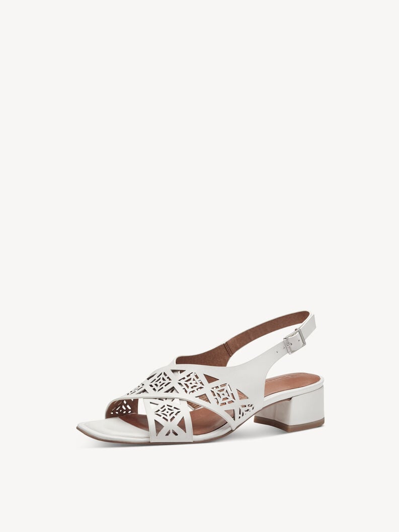 Tamaris Ledersandalette - Weiß