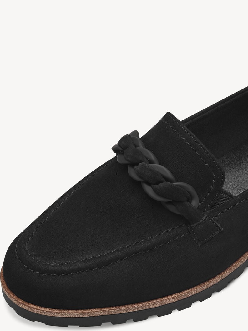 Tamaris Lederslipper - Schwarz