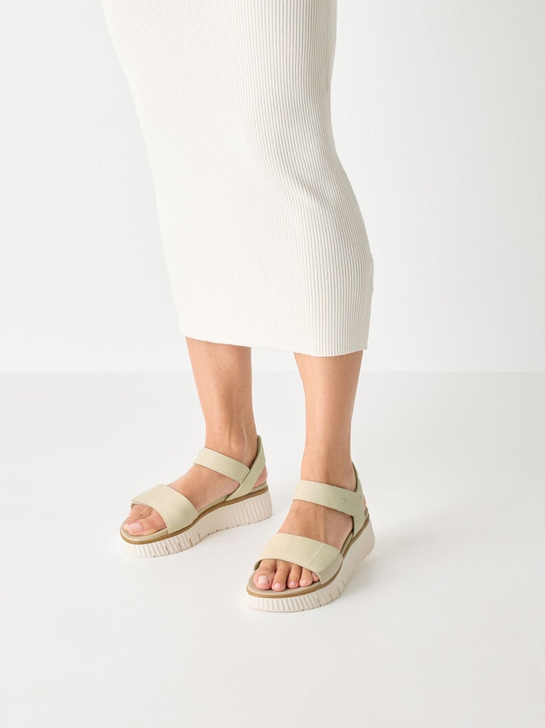 Tamaris Ledersandale - Beige