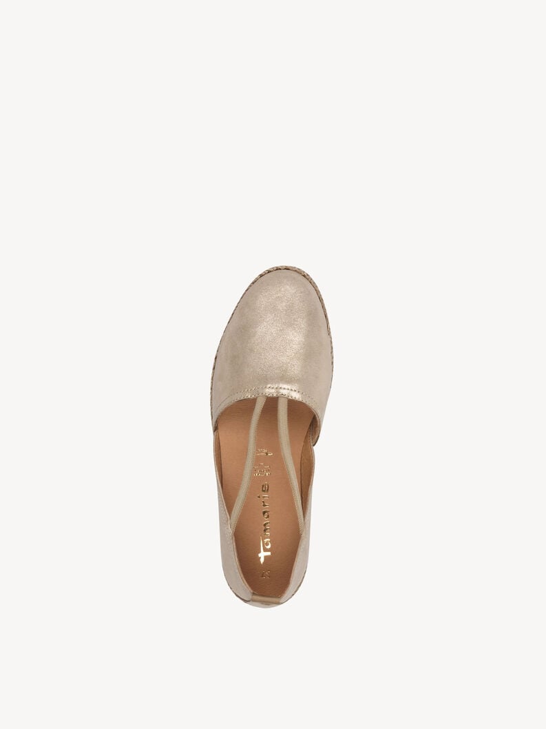 Tamaris Lederespadrill - Beige