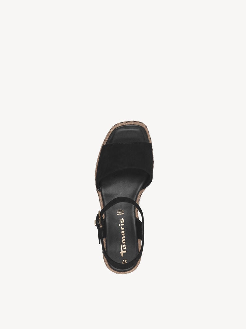 Tamaris Ledersandalette - Schwarz