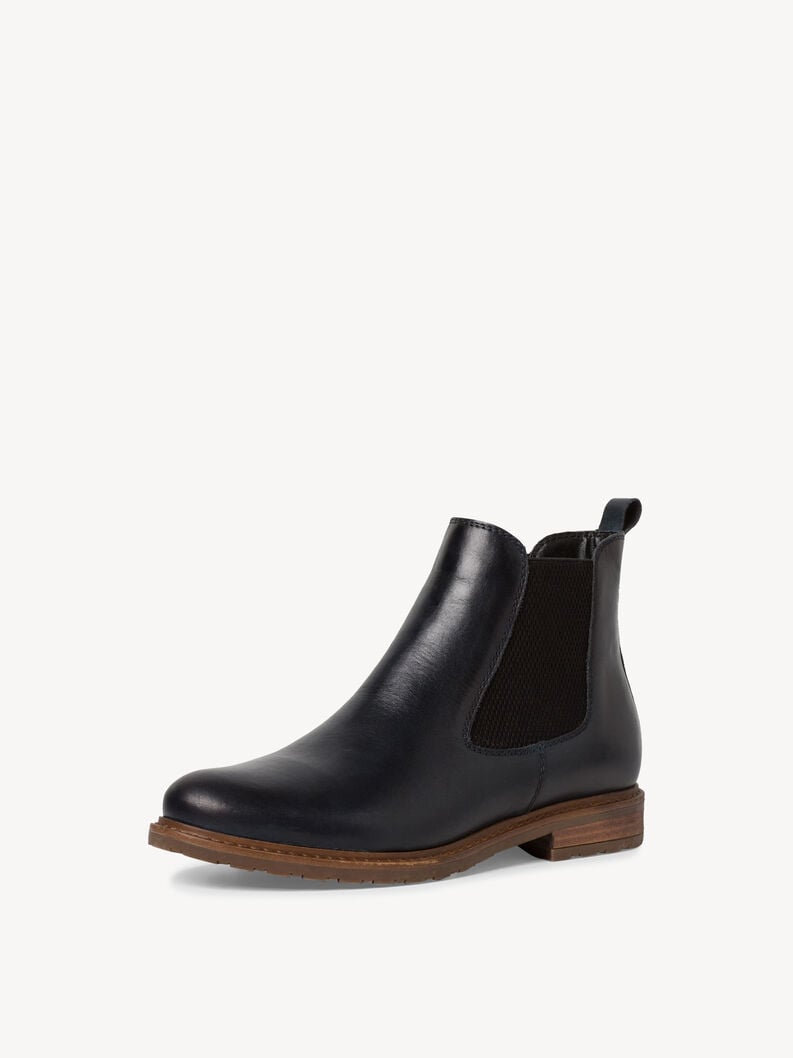 Tamaris Leder Chelsea Boot - Blau