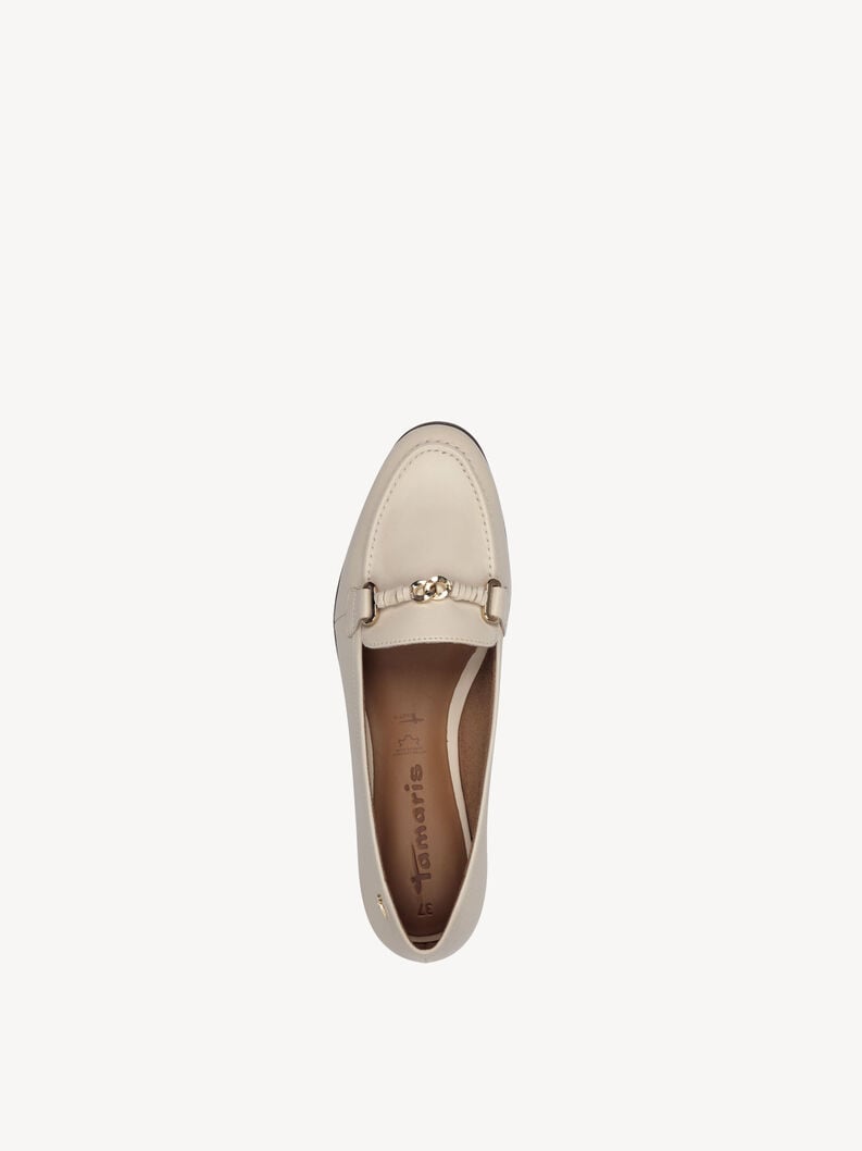 Tamaris Lederslipper - Beige