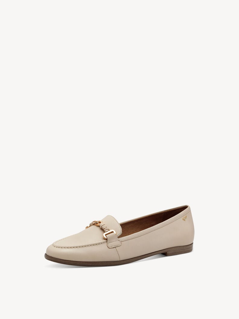 Tamaris Lederslipper - Beige