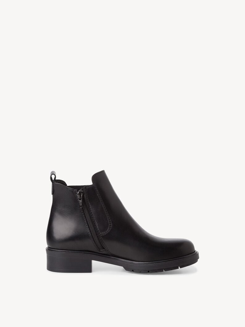 Tamaris Leder Chelsea Boot - Schwarz