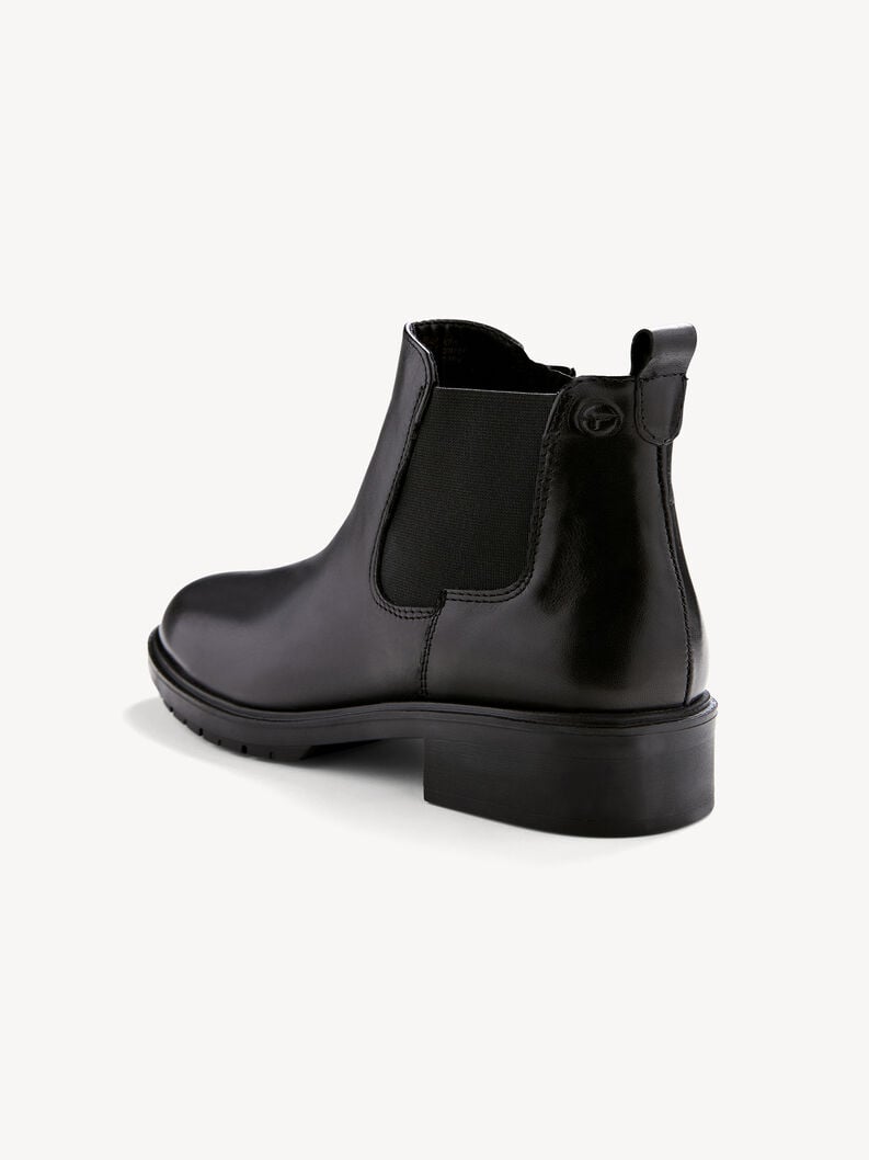 Tamaris Leder Chelsea Boot - Schwarz