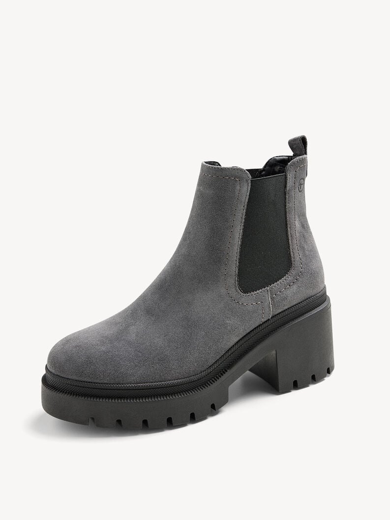 Tamaris Leder Chelsea Boot - Grau