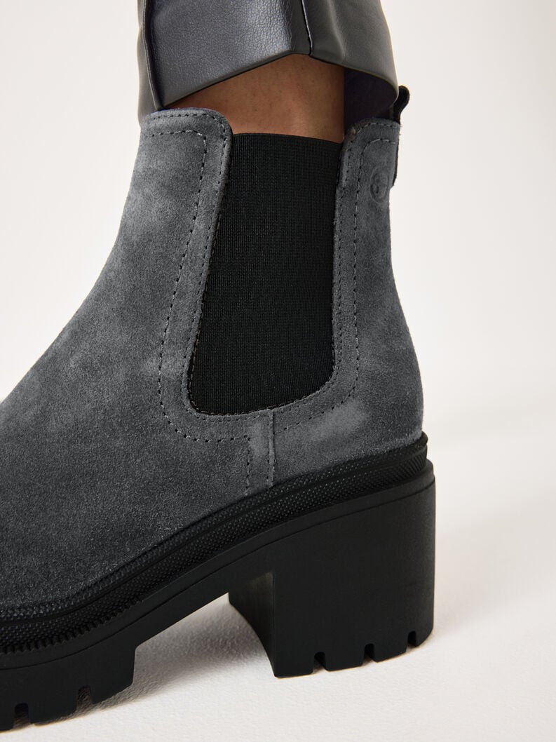 Tamaris Leder Chelsea Boot - Grau