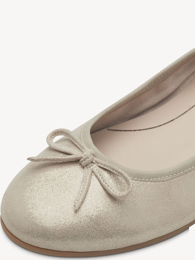 Tamaris Lederballerina - Beige