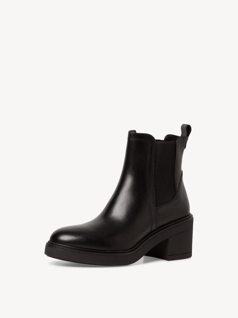 Tamaris Leder Chelsea Boot - Schwarz