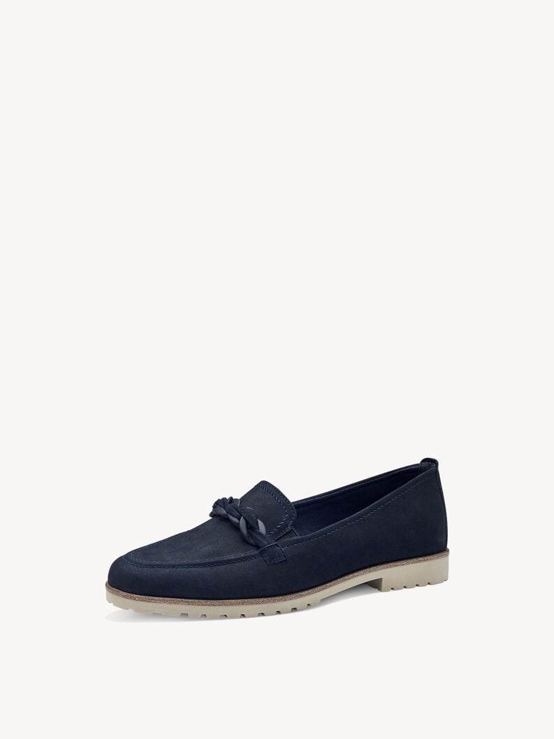 Tamaris Lederslipper - Blau