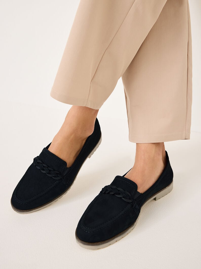 Tamaris Lederslipper - Blau