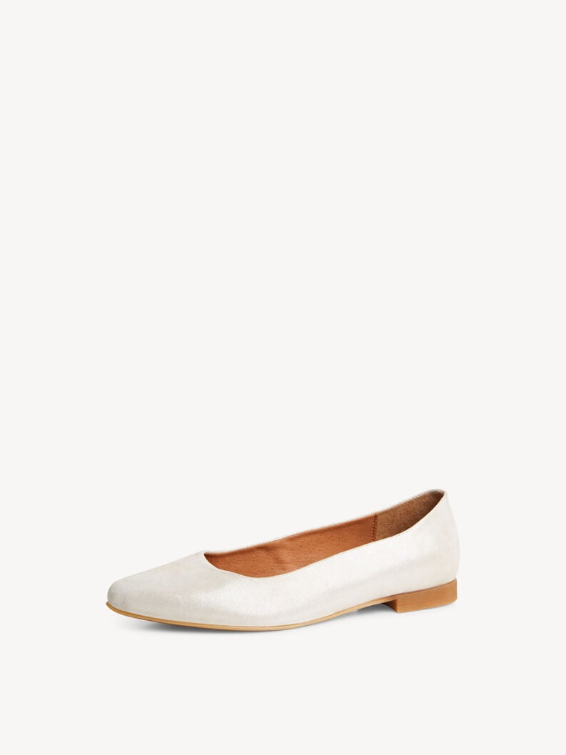 Tamaris Lederballerina - Beige