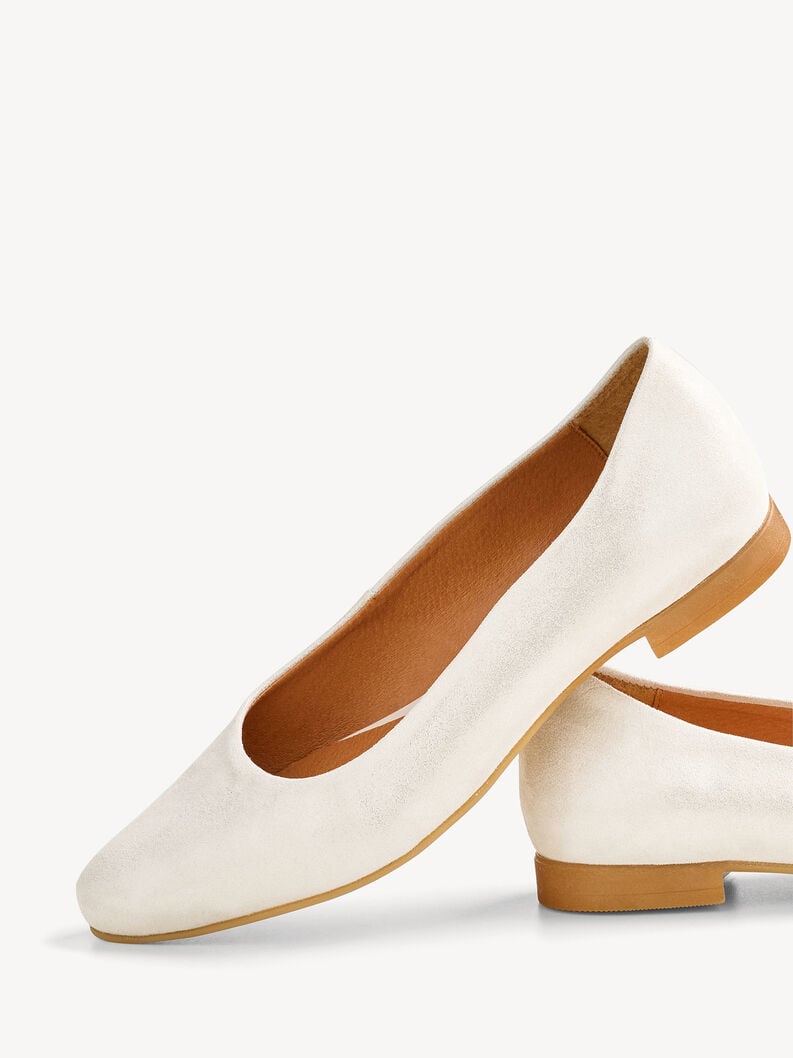 Tamaris Lederballerina - Beige