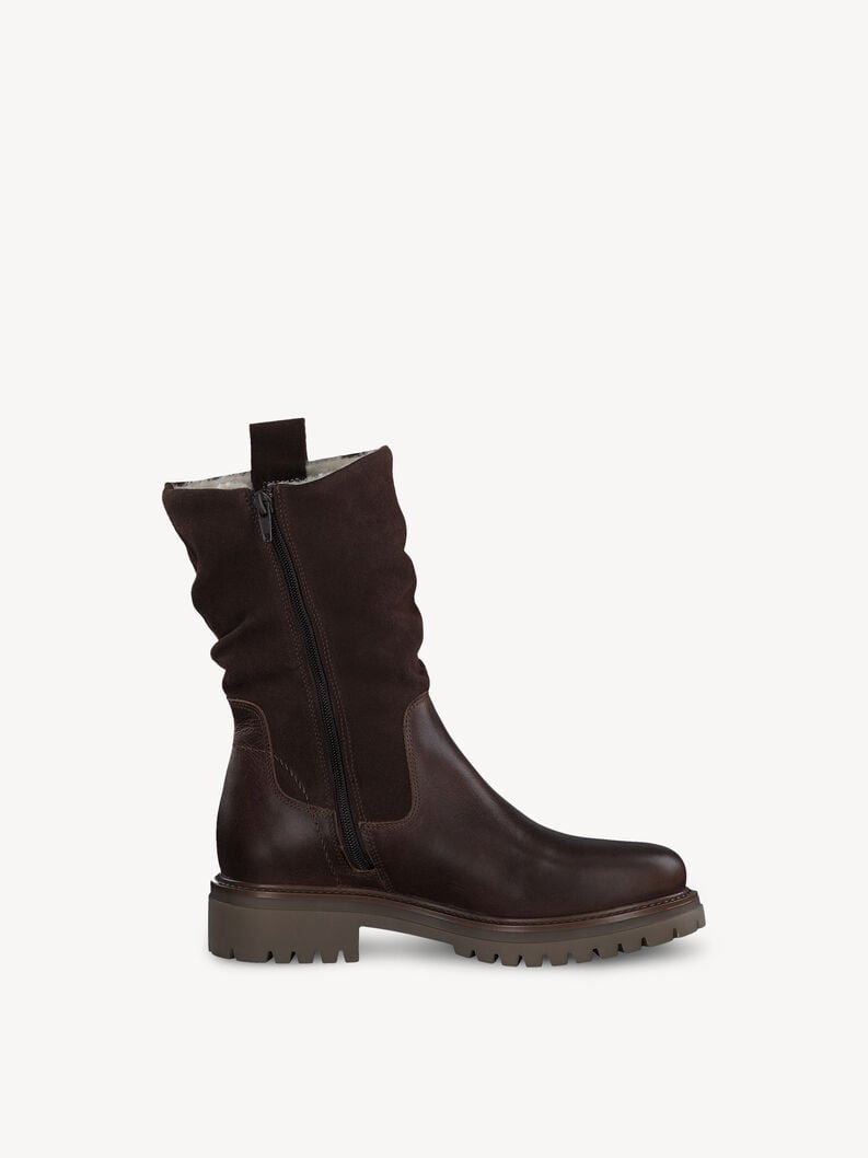 Tamaris Lederstiefelette - Braun Warmfutter