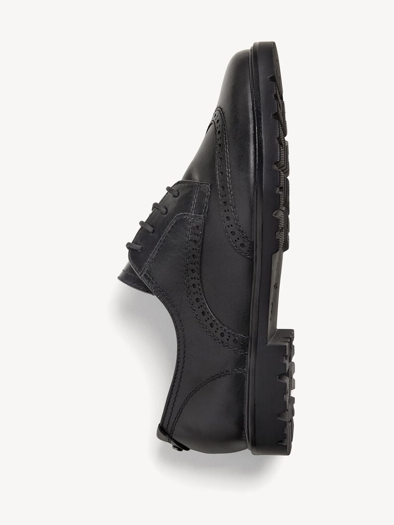 Tamaris Lederhalbschuh - Schwarz