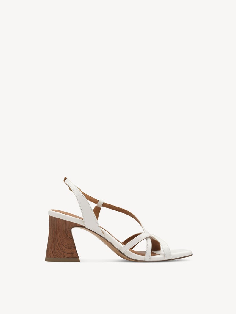 Tamaris Ledersandalette - Weiß