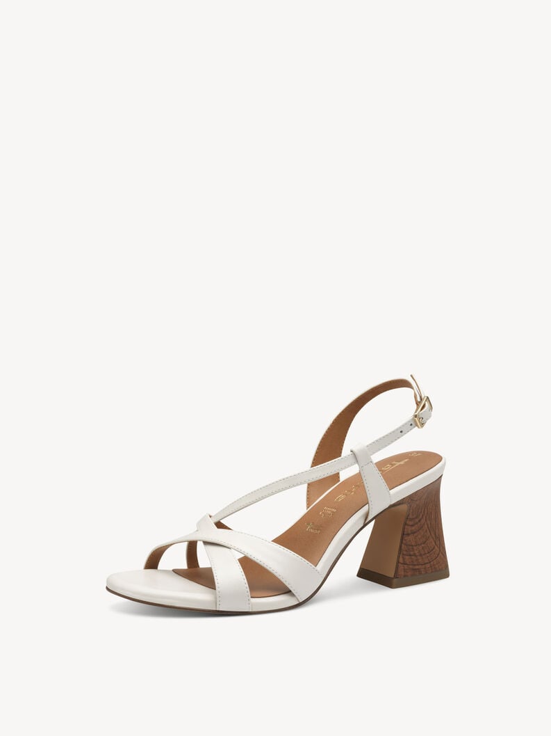 Tamaris Ledersandalette - Weiß