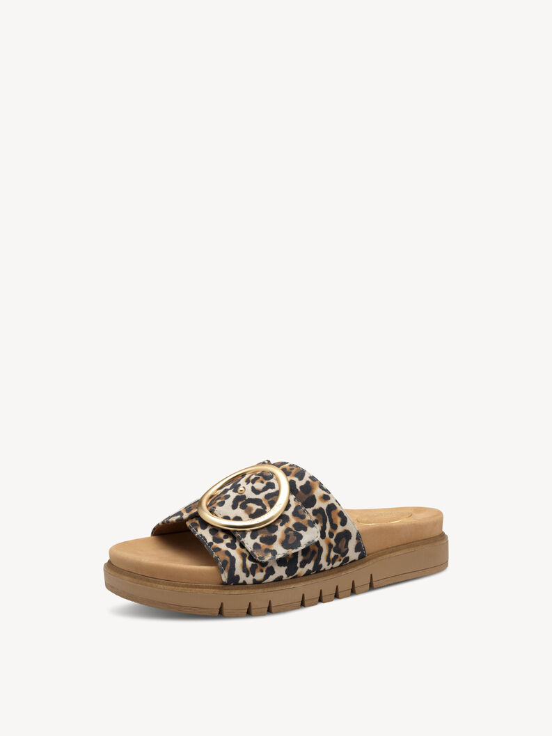 Tamaris Lederpantolette - Beige
