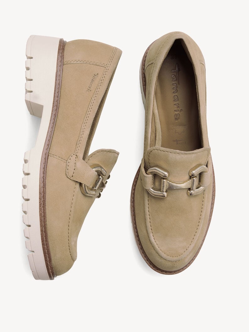 Tamaris Lederslipper - Braun