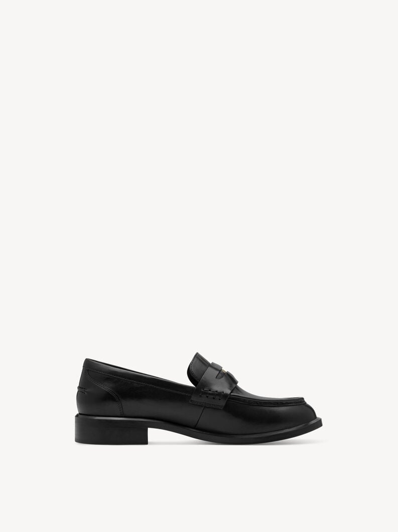 Tamaris Lederslipper - Schwarz