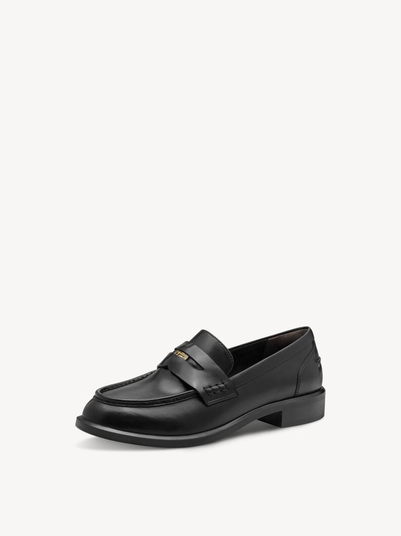 Tamaris Lederslipper - Schwarz