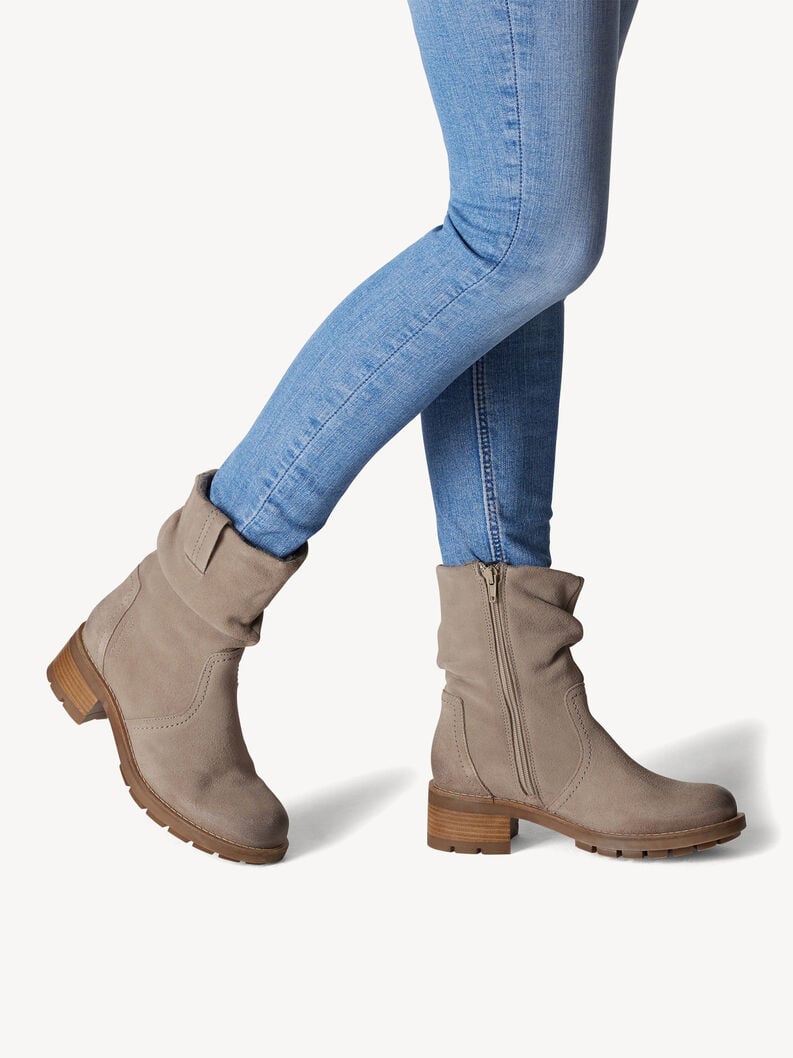 Tamaris Lederstiefelette - Grau