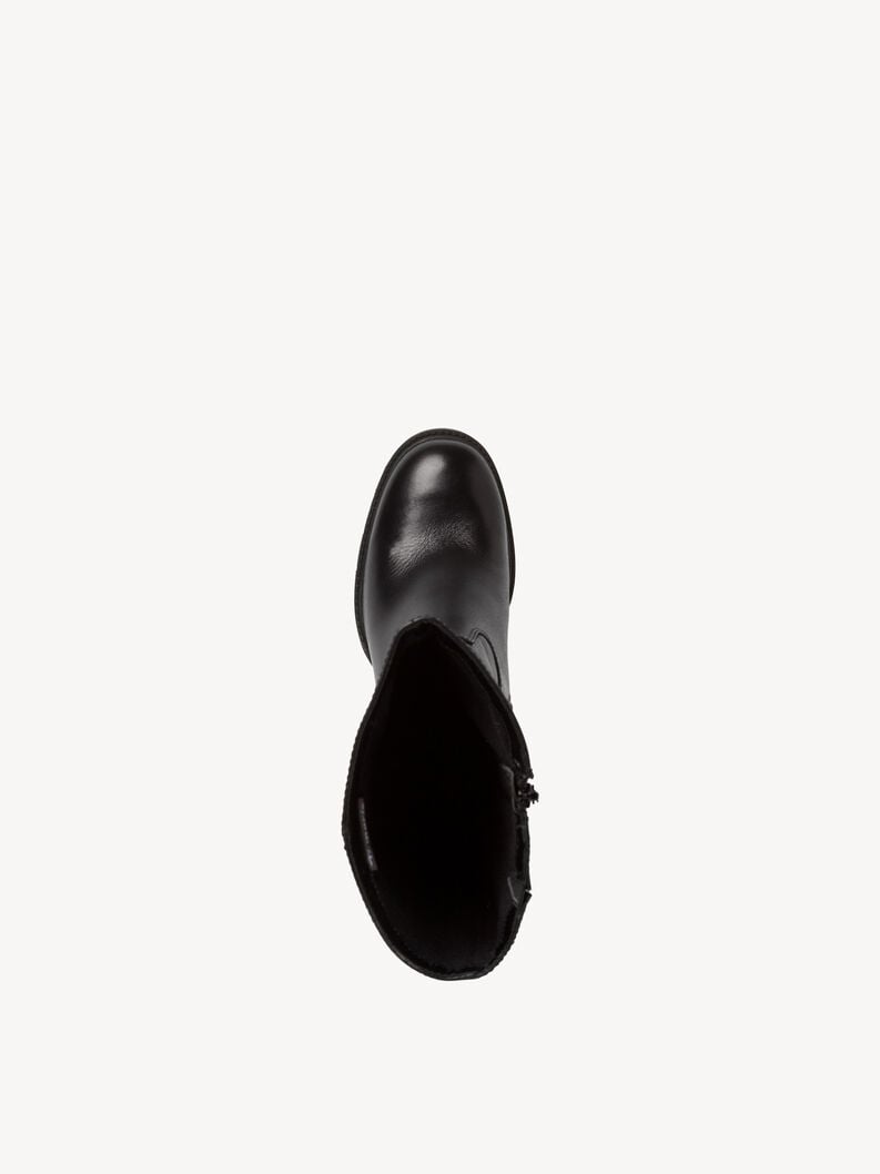 Tamaris Lederstiefel - Schwarz