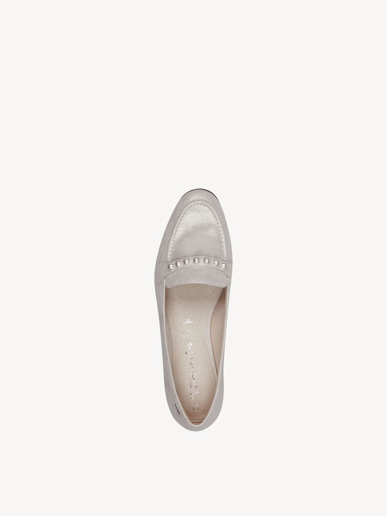 Tamaris Lederslipper - Silber