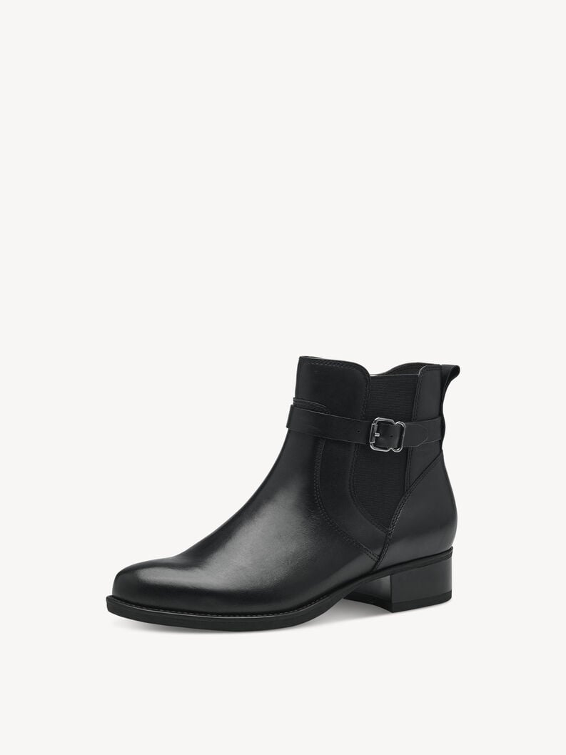 Tamaris Leder Chelsea Boot - Schwarz