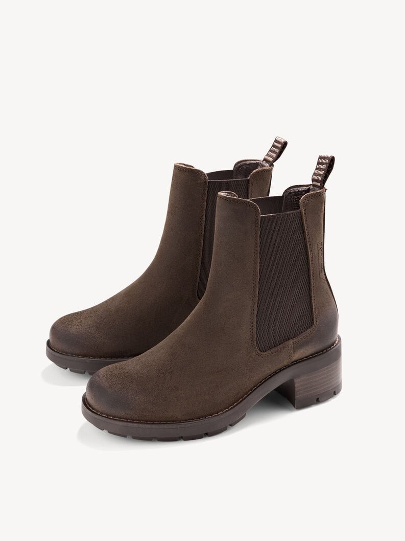 Tamaris Leder Chelsea Boot - Braun