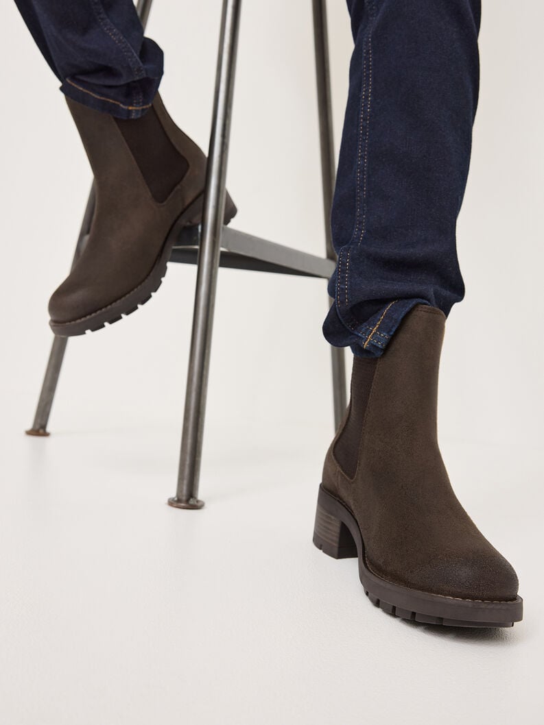 Tamaris Leder Chelsea Boot - Braun