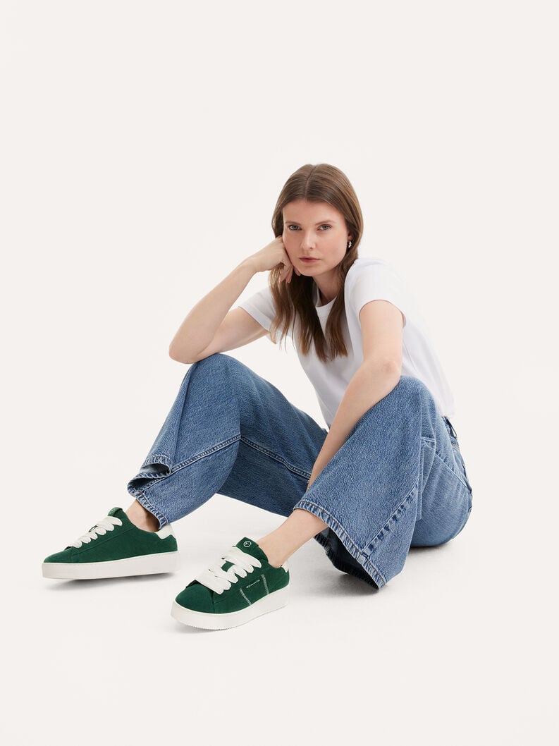 Tamaris Ledersneaker - Grün