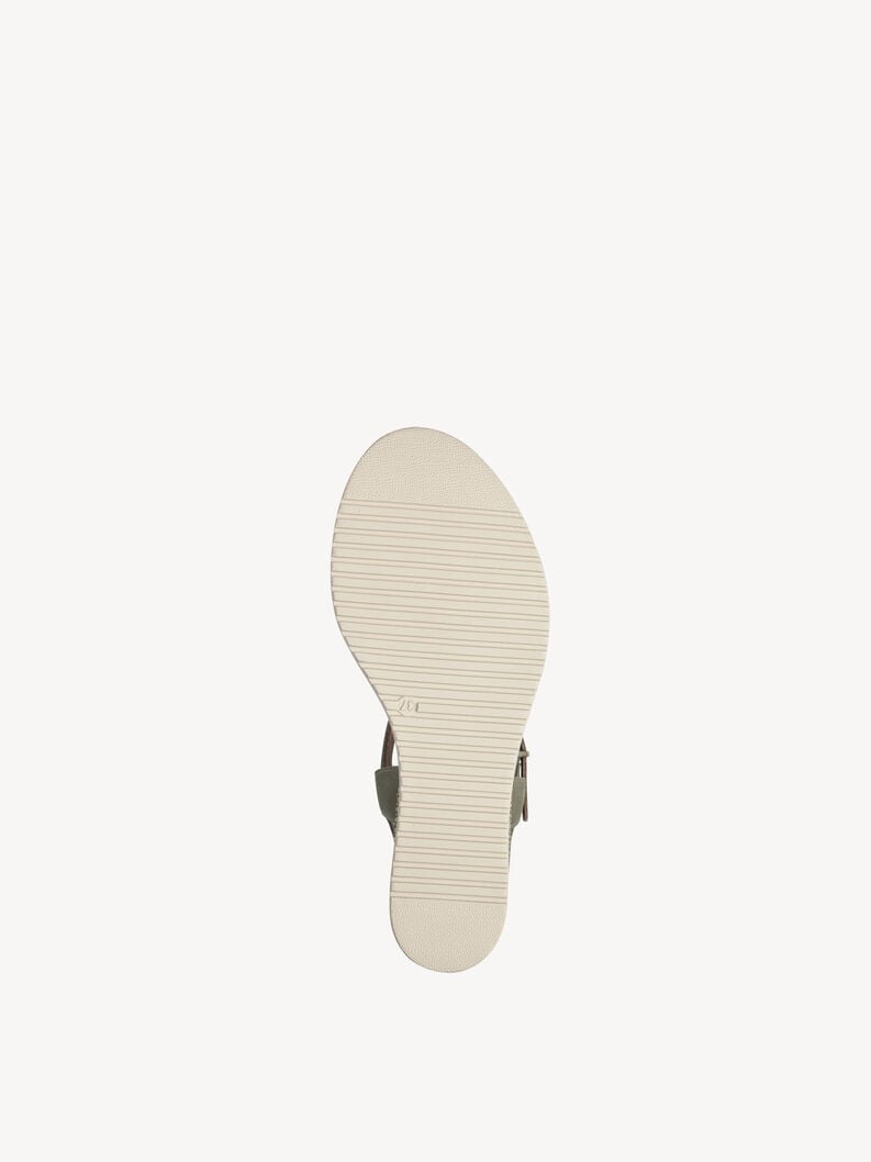 Tamaris Ledersandalette - Grün