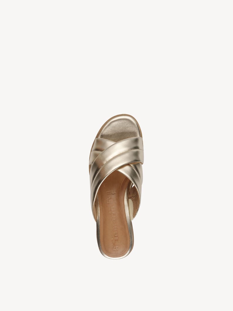 Tamaris Lederpantolette - Gold