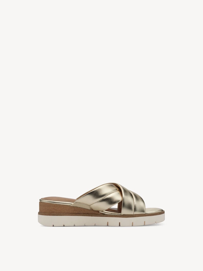 Tamaris Lederpantolette - Gold