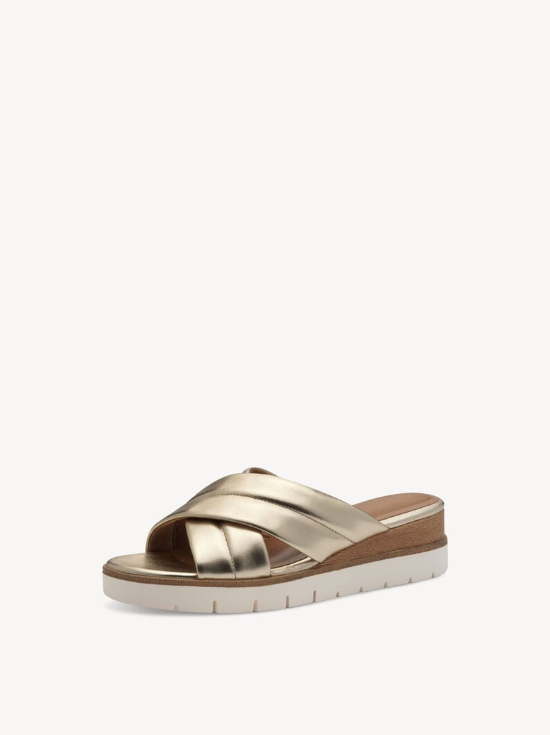 Tamaris Lederpantolette - Gold