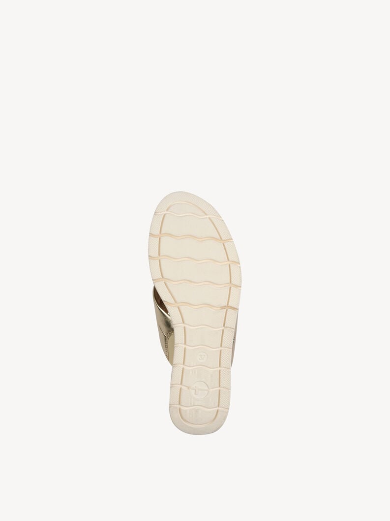 Tamaris Lederpantolette - Gold
