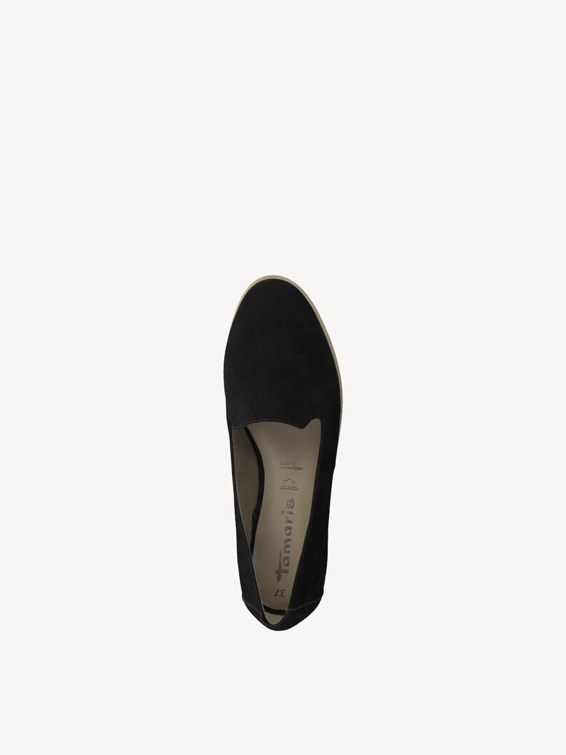 Tamaris Lederslipper - Schwarz