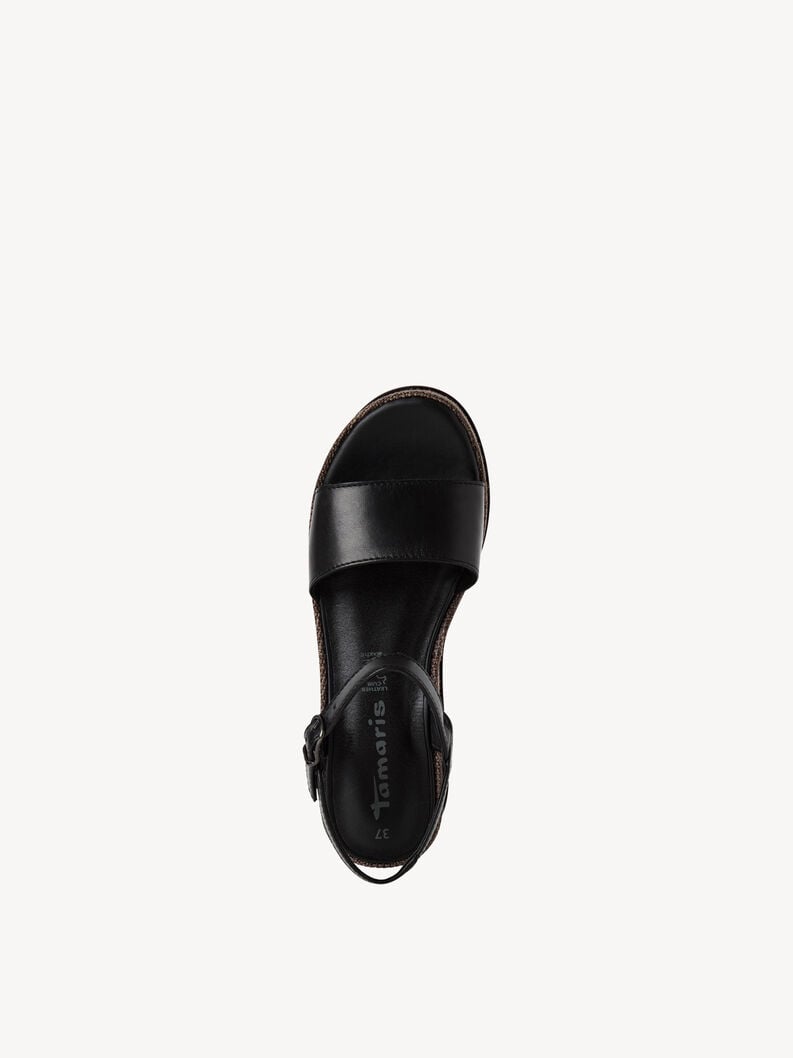 Tamaris Ledersandalette - Schwarz