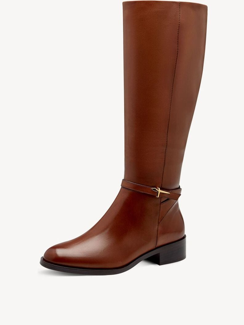 Tamaris Lederstiefel - Braun