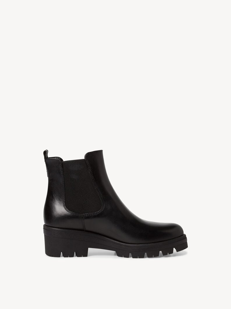 Tamaris Leder Chelsea Boot - Schwarz